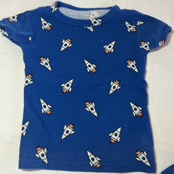 GAP - Blue Rocket Print Kids Pajamas - Picture 2 of 5